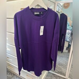 Game Day Royal Purple Long Sleeve Shirt Sports Team Fan Jersey 100% Cotton ✨